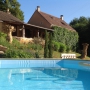 Het dompelbad van onze B&B in de Dordogne