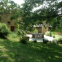 De tuin van onze B&B in de Dordogne